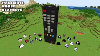 SURVIVAL TV REMOTE HOUSE WITH 100 NEXTBOTS in Minecraft - Gameplay - Coffin Meme