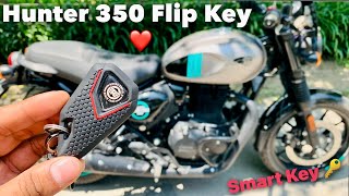 Royal Enfield Hunter 350 Flip Key | Dapper Ash