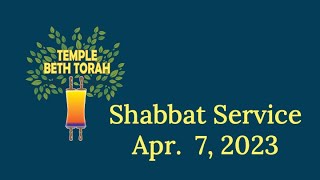 Shabbat Service April 7, 2023