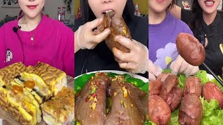 【ASMR MUKBANG]豪華吃播,红烧牛波凌盖&红烧肉&猪油拌饭,滿嘴醬香,一口接一口好 吃到停不下來 seafood eating show, seafood asmr mukbang #255