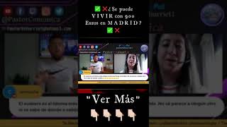 VIVIR CON 900 EUROS EN MADRID  #españa #shorts #viral