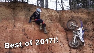 BEST OF 2017 | Dirt Bike crashes and funny moments!