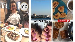 WEEKLY VLOG #100 Θεσσαλονίκη, χριστουγεννιάτικη Κοζάνη, αποθήκευση κιμά, κέρασμα γιορτής,κάνω νύχια