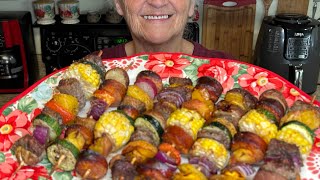 Air Fryer Friday Steak Kabobs…Healthy Family Fun..low carb..