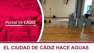 El Pabellón Ciudad de Cádiz hace aguas