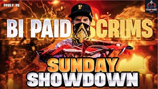 BI PAID SUNDAY SHOWDOWN LIVE || FREE FIRE TOURNAMENT LIVE || ATG IS LIVE || FREE FIRE