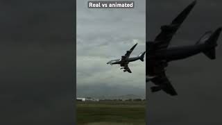 Real vs animated #foryou #fypシ #planes #airport #airbus #boeing #sad #anotherlove