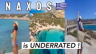 NAXOS GREECE VLOG / Alyko NUDE Beach, Abandoned Hotel Ruins, Glyfada, Old Market Streets