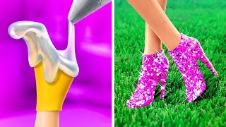 Sepatu Barbie DIY! | Trik Boneka Terbaik untuk Semua Orang!