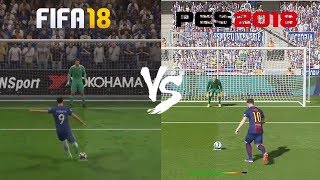 FIFA 18 VS PES 2018 Penaltı Atışları