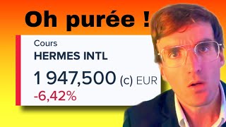 Affreux ! Même les Belles Actions chutent en Bourse !