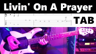 Bon Jovi - Livin' On A Prayer (guitar cover with tab)