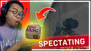 SPECTATING WARZONE SOLOS that make me eat MCDONALD'S... *HACKER IN THE LOBBY*