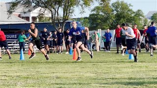 Shuttle Relay Race at the 2022 National NJROTC Academic, Athletic, and Drill Competition