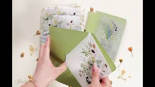 Embrace the beauty of spring with our acrylic invitation and wildflower vellum wrap.