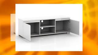 Modern High Gloss Tv Lowline Entertainment Unit Stand- White