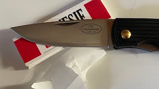 EDC? Fallkniven PC. Laminat COS jak zachowuje ostrość. Krótki test krojenia na desce granitowej.