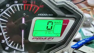 Honda RS V1 Instrument cluster / Speedometer / Meter  - Power up