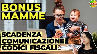 BONUS MAMME 2024👩‍👧: Quando comunicare il codice fiscale dei figli a INPS