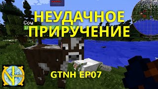 Слушай, коровы - совсем дикие! Приручение животных в майнкрафт, сборка GTNH Ep07