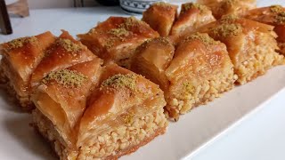 بقلاوة تركية بعجينة الفيلو ساهلة وسريعة التحضير ومقرمشة👍Baklawa turk pâte à filo