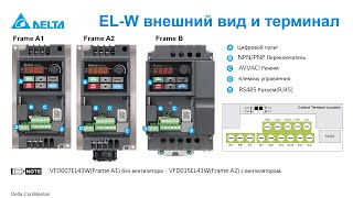 Запись вебинара по новой бюджетной серии приводов VFD-EL-W