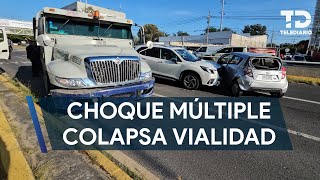 Choque múltiple colapsa la avenida Vallarta en Zapopan