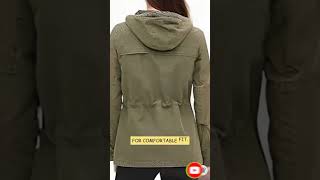 levis woman cotton four pocket hooded feild jacket #shorts#crrativeshopping