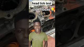 Head lick test #automobile #engine #cylinderhead