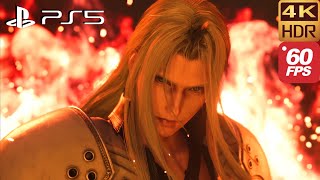 Sephiroth Burns Down Cloud's Hometown | Final Fantasy 7 Rebirth PS5 60FPS 4K HDR