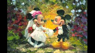 James Coleman Life is Better Together Mickey And Minnie  Original Acylic on Canvas