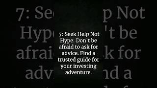 7 Things you need to know about investing before turning 30 #motivation #personalgrowth #shorts