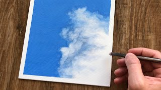 Painting a Cloud | Acrylic on Panel