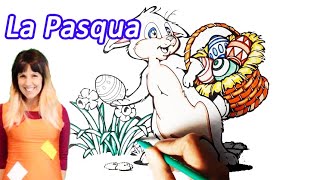 LA PASQUA SPIEGATA AI BAMBINI CON UNA FAVOLA | Storia di Pasqua per bambini con disegni da colorare