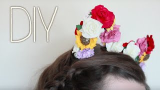 Easy Festival Flower Kitty Headband DIY