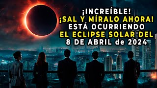 ¡IMPERDIBLE! ¡EL ECLIPSE SOLAR TOTAL DE 2024 ESTÁ OCURRIENDO AHORA MISMO, MIRA!