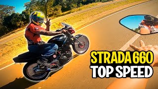 PRIMEIRO TOP SPEED NA STRADA COM MOTOR DE XT 660