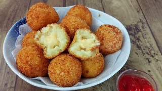 Easy Potato Cheese Ball Recipe | Cheese Potato Balls Recipe | Potato Cheese Balls