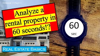 How to quickly analyze a rental property!