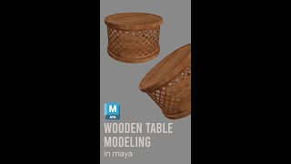 Wooden Table Modeling in Maya - Maya Modeling Tutorial