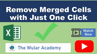 How to Remove Merged Cells in Excel