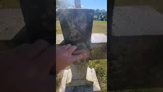 Satisfying cleaning of a headstone in a cemetery.#satisfying #relaxing