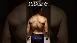 2 EXERCISES FOR A THICKER BACK | Dumbbell Rows & Wide Grip Cable Rows #shorts #trendingshorts