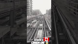 Canada Line SkyTrain sailing through Richmond BC 🚊✨🍁🇨🇦