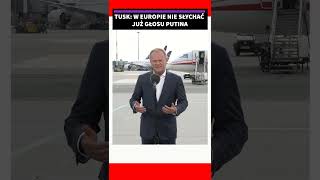 Tusk: Nie ma już w Europie głosu Putina #Shorts