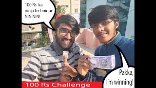 Surviving with Rs100 for 24 Hrs || Challenge video