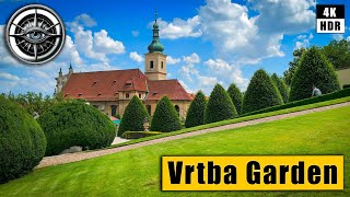 Prague Walking Tour of Vrtba Garden (Vrtbovská zahrada) 🇨🇿 Czech Republic 4k HDR ASMR