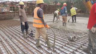 CASTING CONCRETE ON COMPOSITE FLOOR SLAB