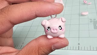 Sculpting a Kawaii Pig charm part 1 with your favorite Delusional artist 🎨