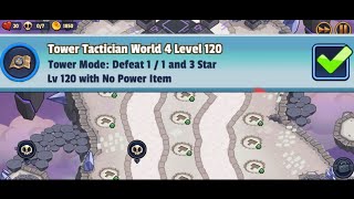 Realm defense tower only mode level 120 ( 3 star no item )